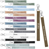 Roowest 50 Pcs Teacher Appreciation Gifts Keychain in Bulk Inspirational Wrist Keychain Motivational Teacher Key Lanyard Gifts for Teachers Women Men Team Christmas Gifts for Employees, 10 Styles